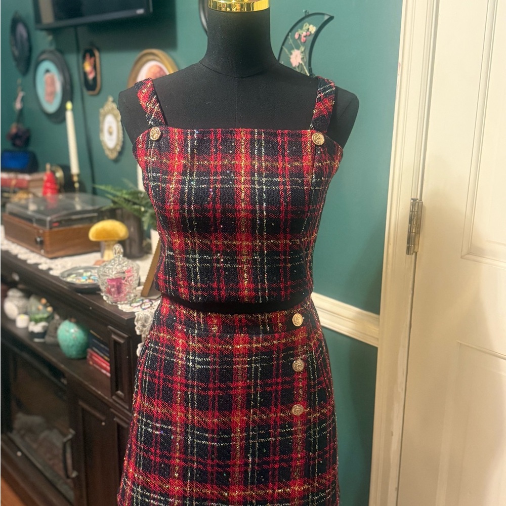 NWOT LuLu’s Adorably Posh skirt set - Picture 4 of 7